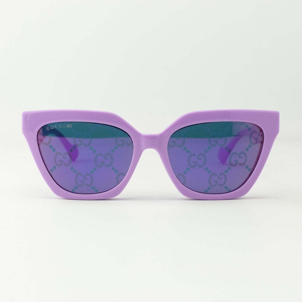 NWT Gucci GG1542S-002 Clip-On Violet Cat Eye 55mm Sunglasses - Picture 3 of 8